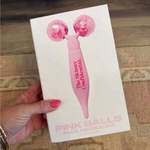 NIB The Skinny Confidential Pink Balls Facial Roller
